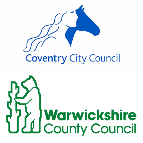 Warwickshire County Council and Coventry City Council Logos
